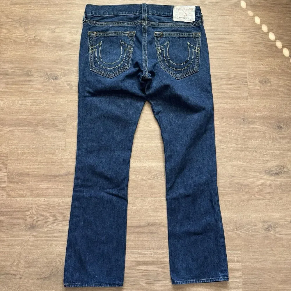 Vintage True Religion Section Bobby QT Jeans Size 39x34 Blue Made In USA